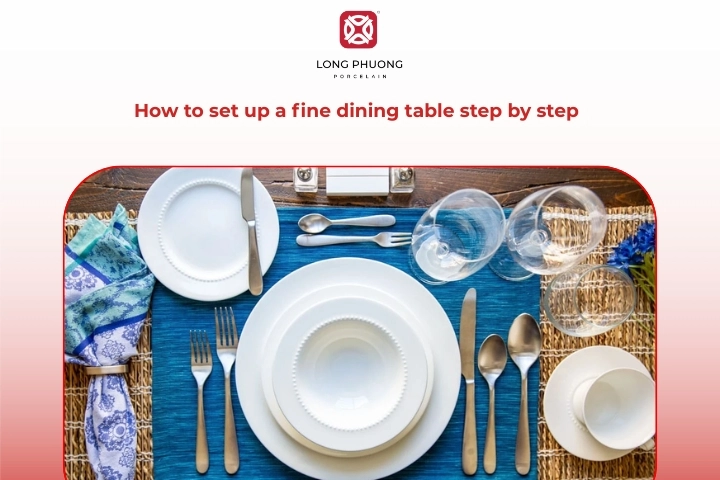 Step by step fine dining table setup guide