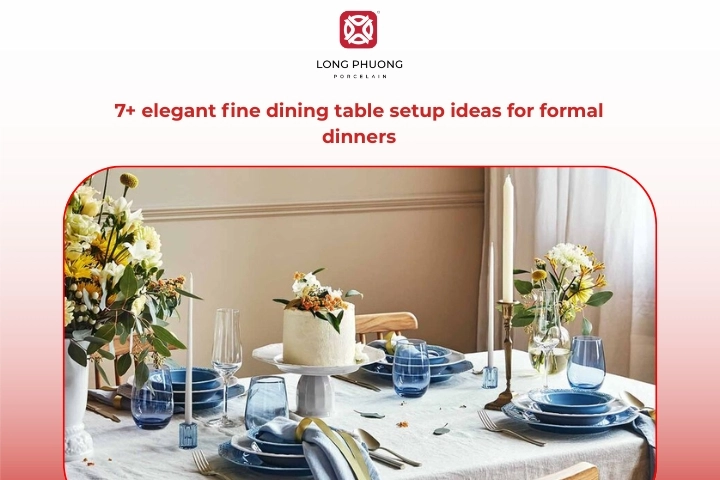 Elegant fine dining table setup for a formal dinner