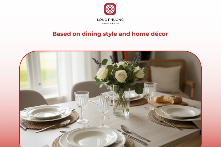 Minimalist tableware matching modern home décor