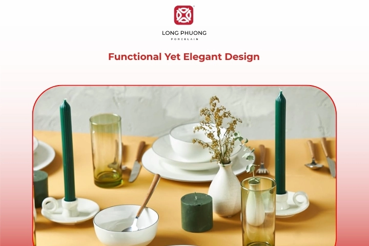 Functional and elegant modern tableware design