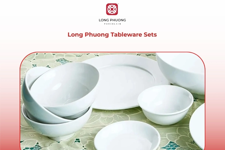 Long Phuong porcelain minimalist tableware collection