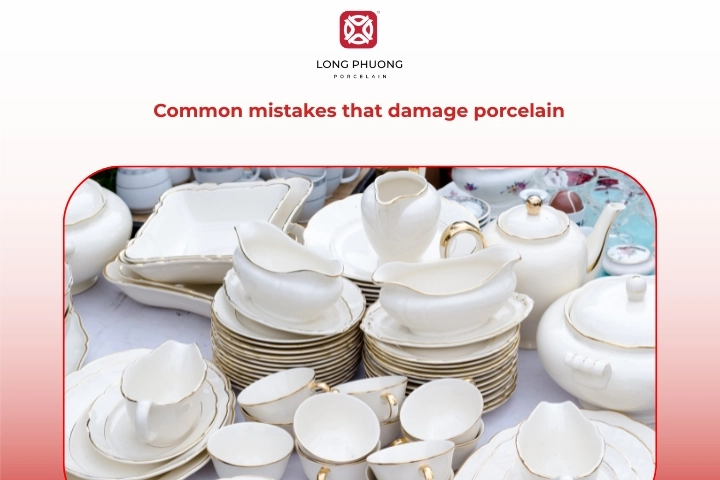 Common mistakes that can damage porcelain dishes and plates