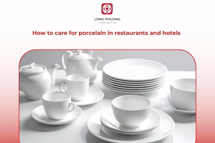 Porcelain care guide for restaurants and hotels using porcelain tableware