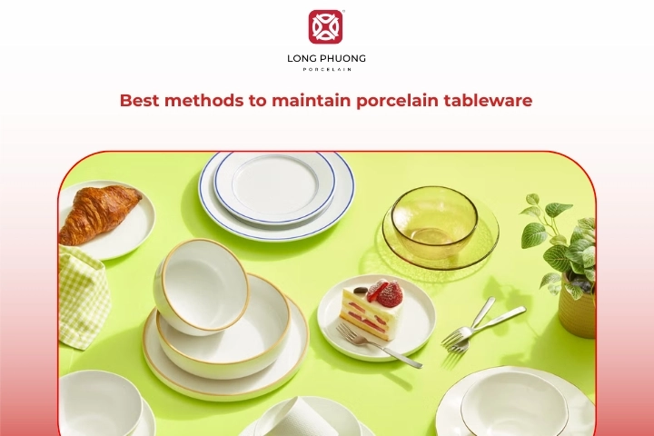 Porcelain care guide for maintaining porcelain tableware and keeping it shiny