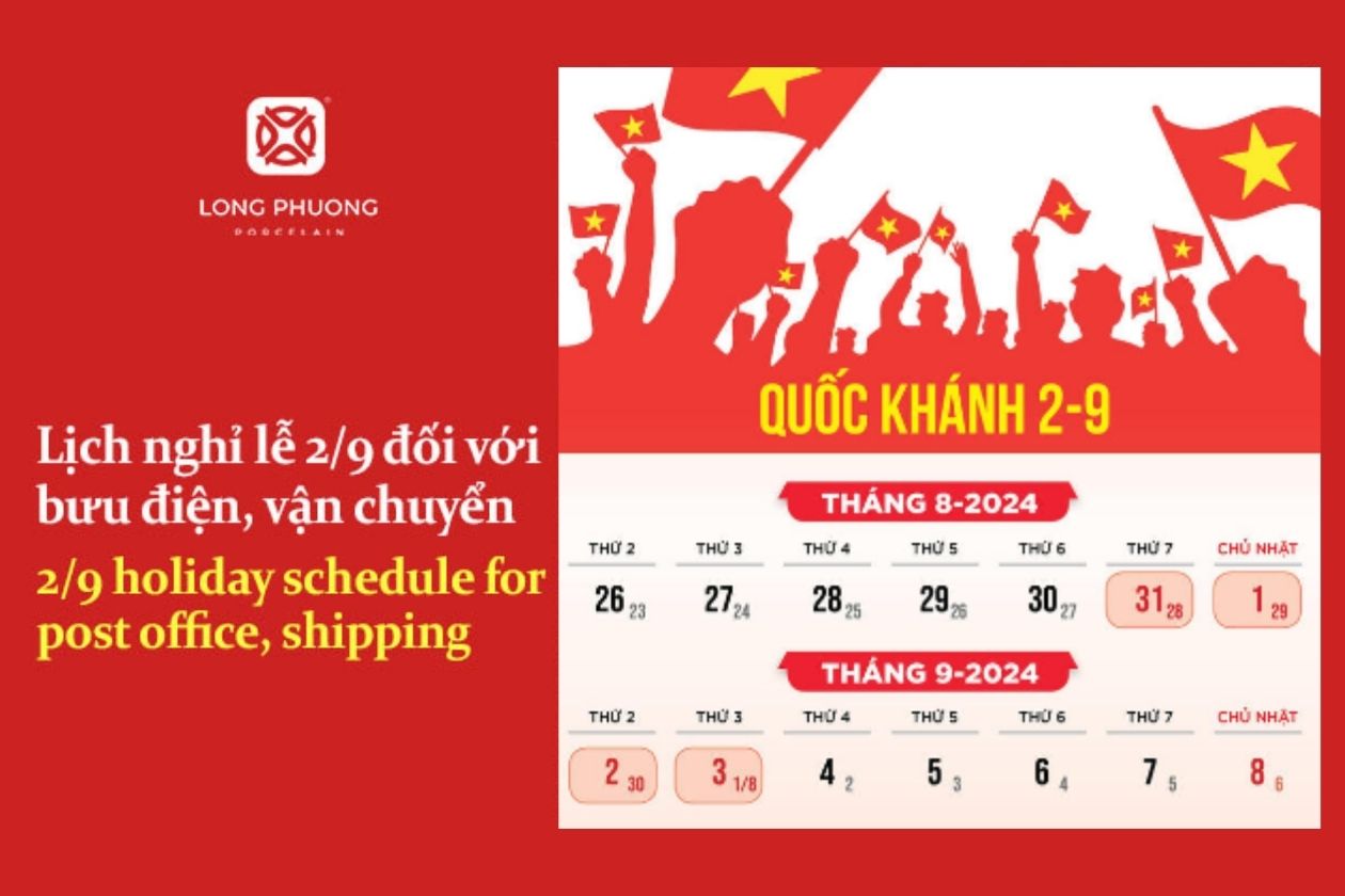 lịch nghỉ lễ 2.9 cho bưu điện 2024
