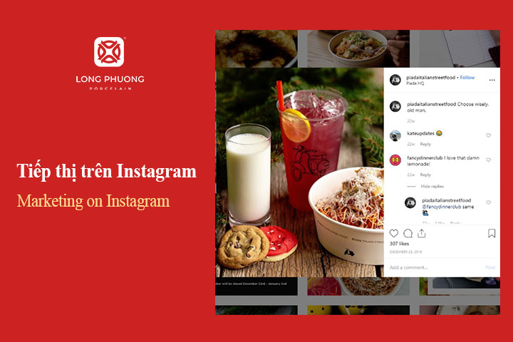 marketing nhà hàng trên instagram