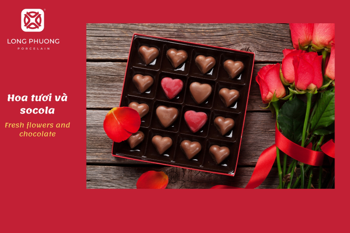 hoa và socola