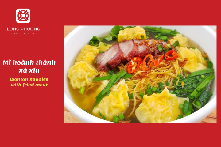 cách nấu hoành thánh xá xíu