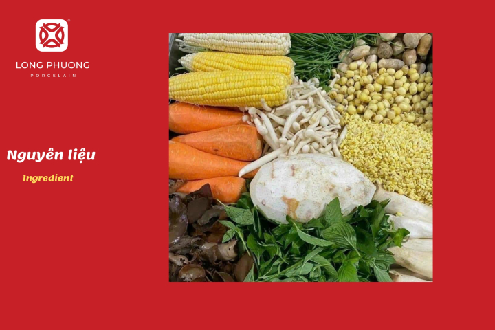 nguyên liệu hoành thánh chay