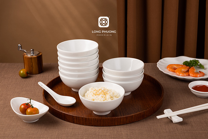 Bộ bát nhà hàng Sứ Long Phương