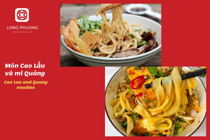 mì quảng và cao lầu