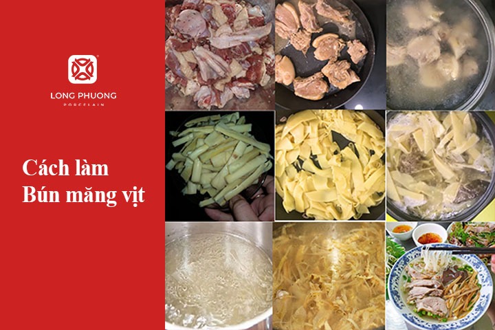 cách làm bún măng vịt