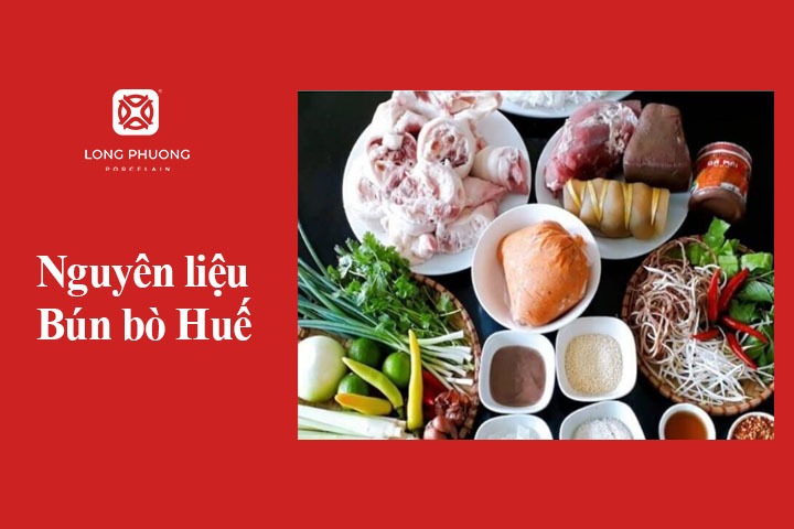 nguyên liệu nấu bún bò huế