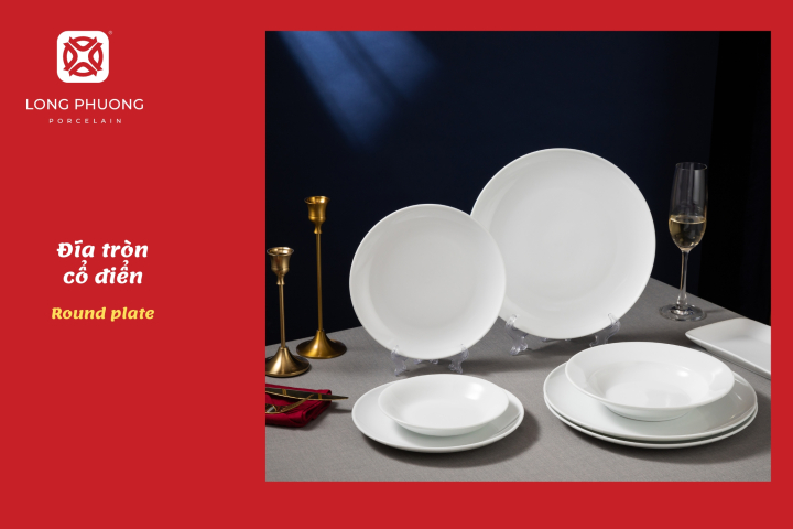 chén dĩa cho nhà hàng khách sạn quận 3 cần có đĩa tròn 