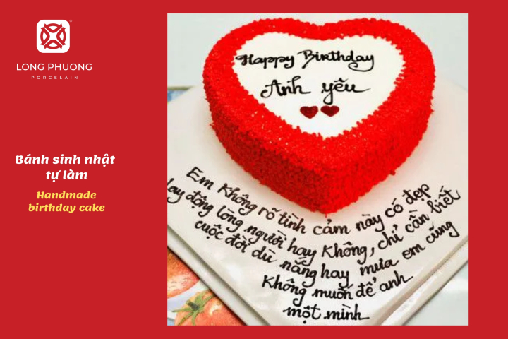 tặng bánh sinh nhật tự làm