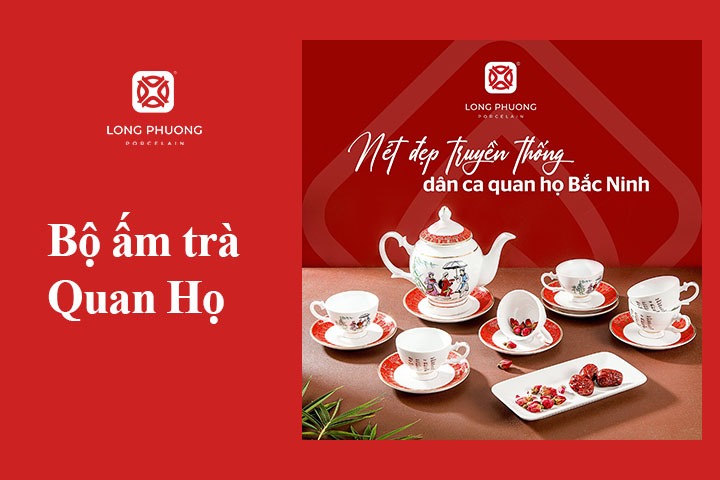 bộ ấm trà quan họ