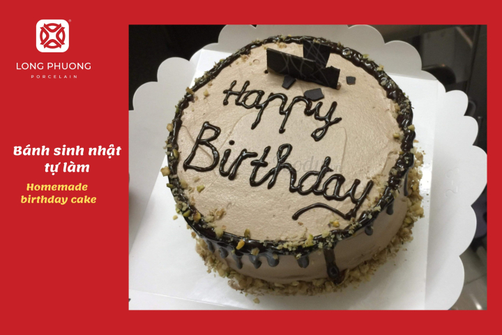 tặng quà cho bạn trai bằng bánh sinh nhật