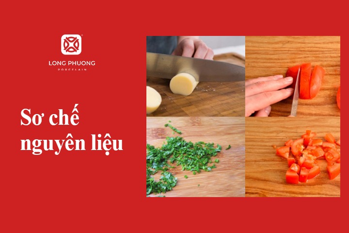 Sơ chế các nguyên liệu, gia vị nấu lẩu thái hải sản