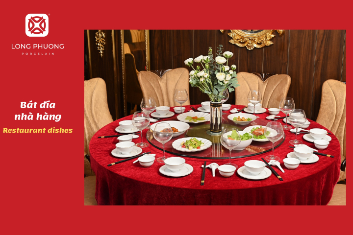 chọn bát đĩa khi kinh doanh nhà hàng tiệc cưới