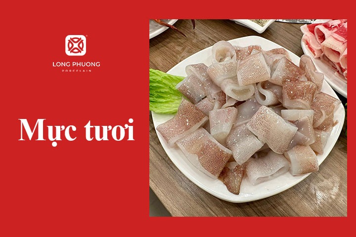 mực tươi ăn lẩu