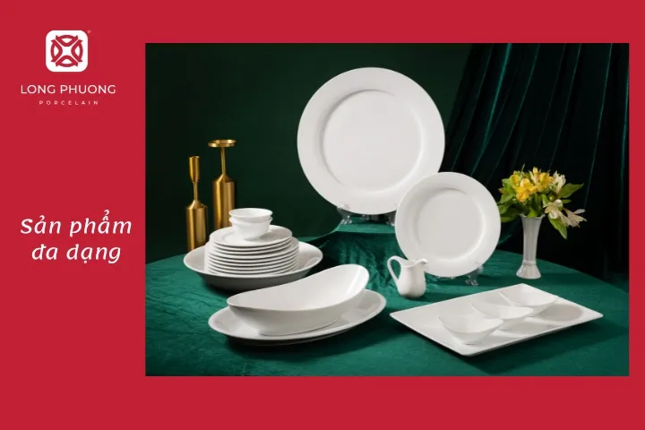 sản phẩm chén dĩa đa dạng