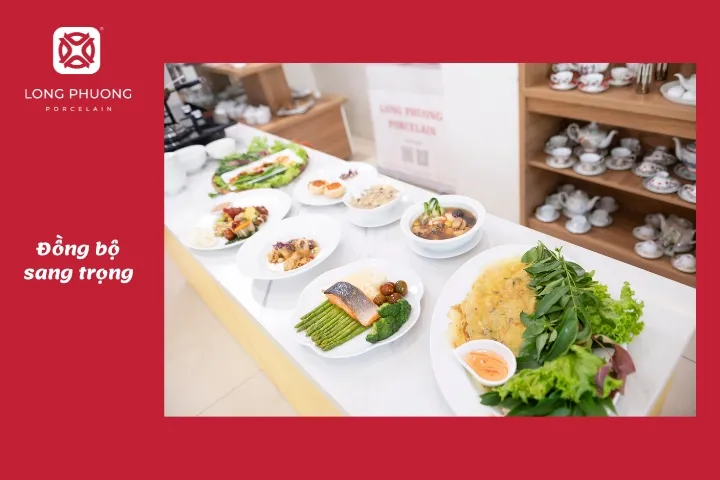 chén dĩa nhà hàng đồng bộ sang trọng