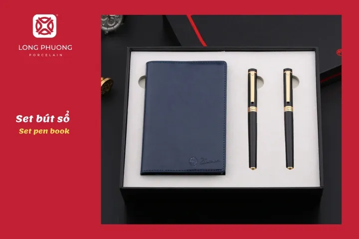 tặng set bút sổ