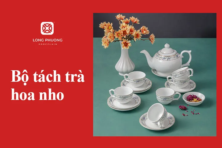 bộ ấm trà hoa nho