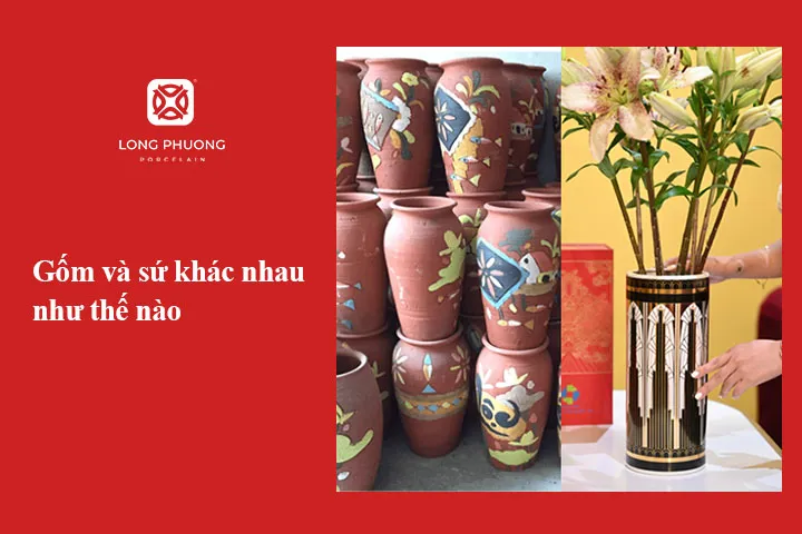 so sánh gốm và sứ