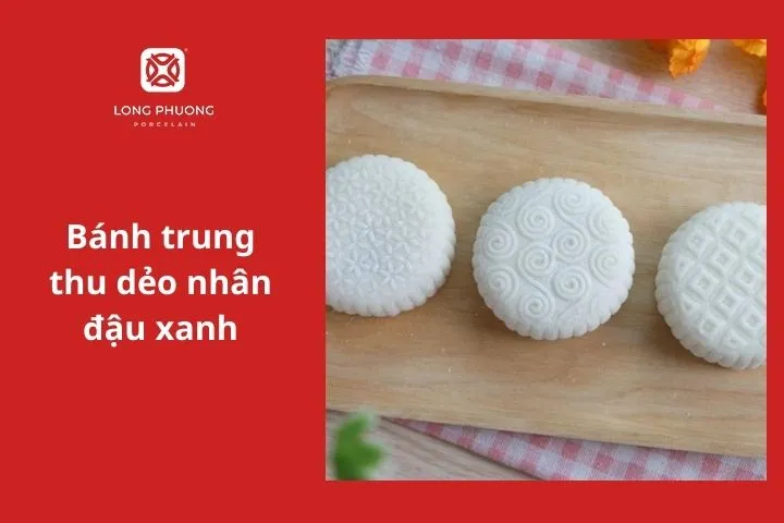 Vỏ bánh dẻo màu trắng đẹp mắt