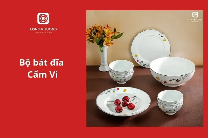 Bộ bát đĩa Cẩm Vi