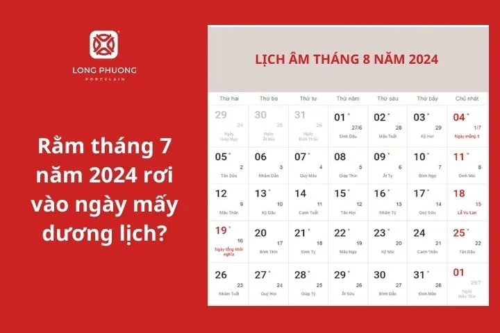 Cúng rằm tháng 7 năm 2024 ngày nào đẹp?