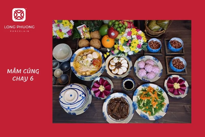 gợi ý mâm cúng chay phong cách truyền thống