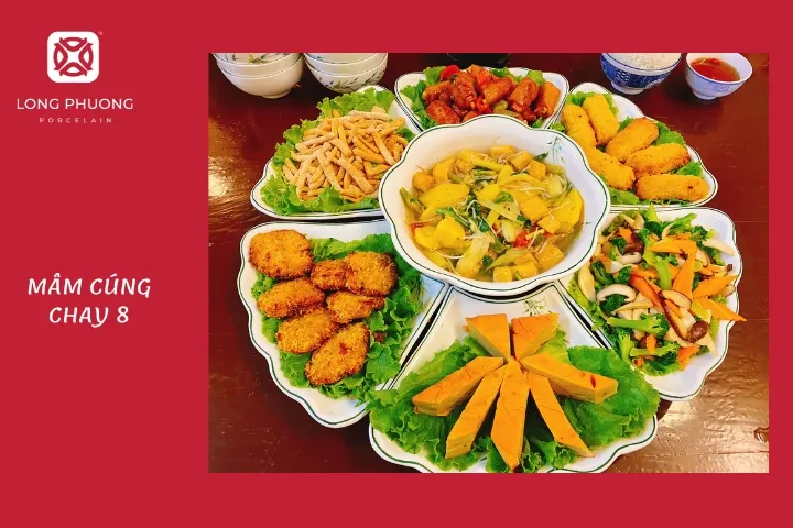 mâm cơm chay tự nấu đơn giản