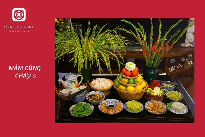 mâm cúng chay 5