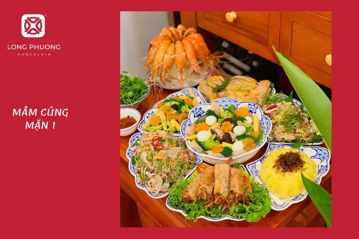 Mâm cúng rằm tháng 7 số 1