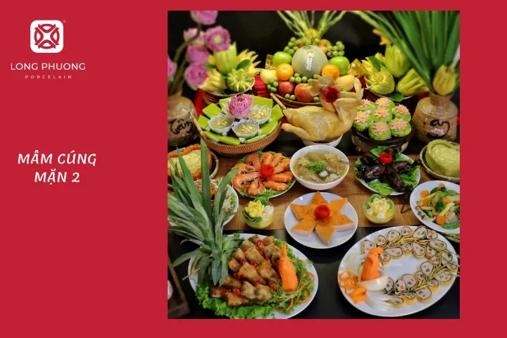 mâm cúng mặn 2