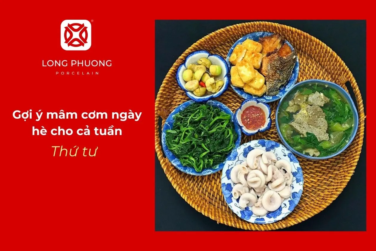 gợi ý mâm cơm giữa tuần thanh mát