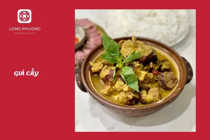 món ăn ngày mưa - giả cầy