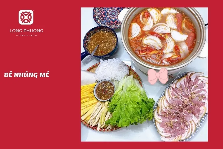 trời mưa ăn bê nhúng mẻ