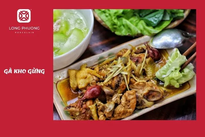 trời mưa ăn gà kho gừng