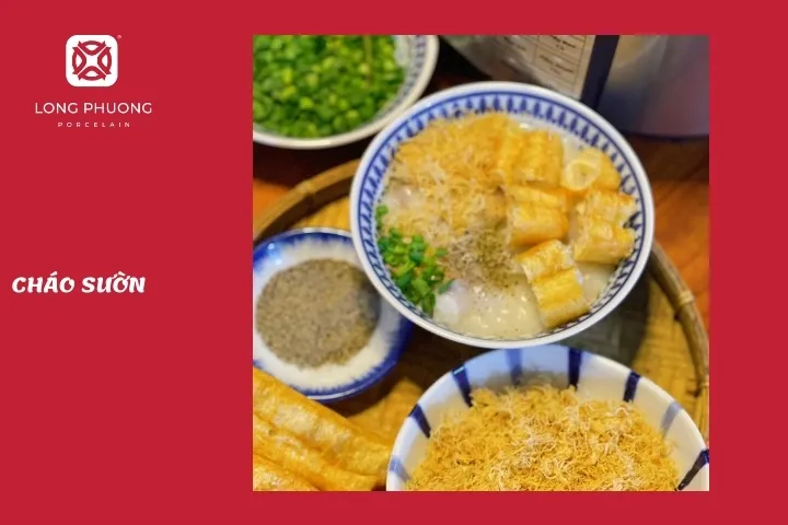 nấu cháo sườn ngày mưa