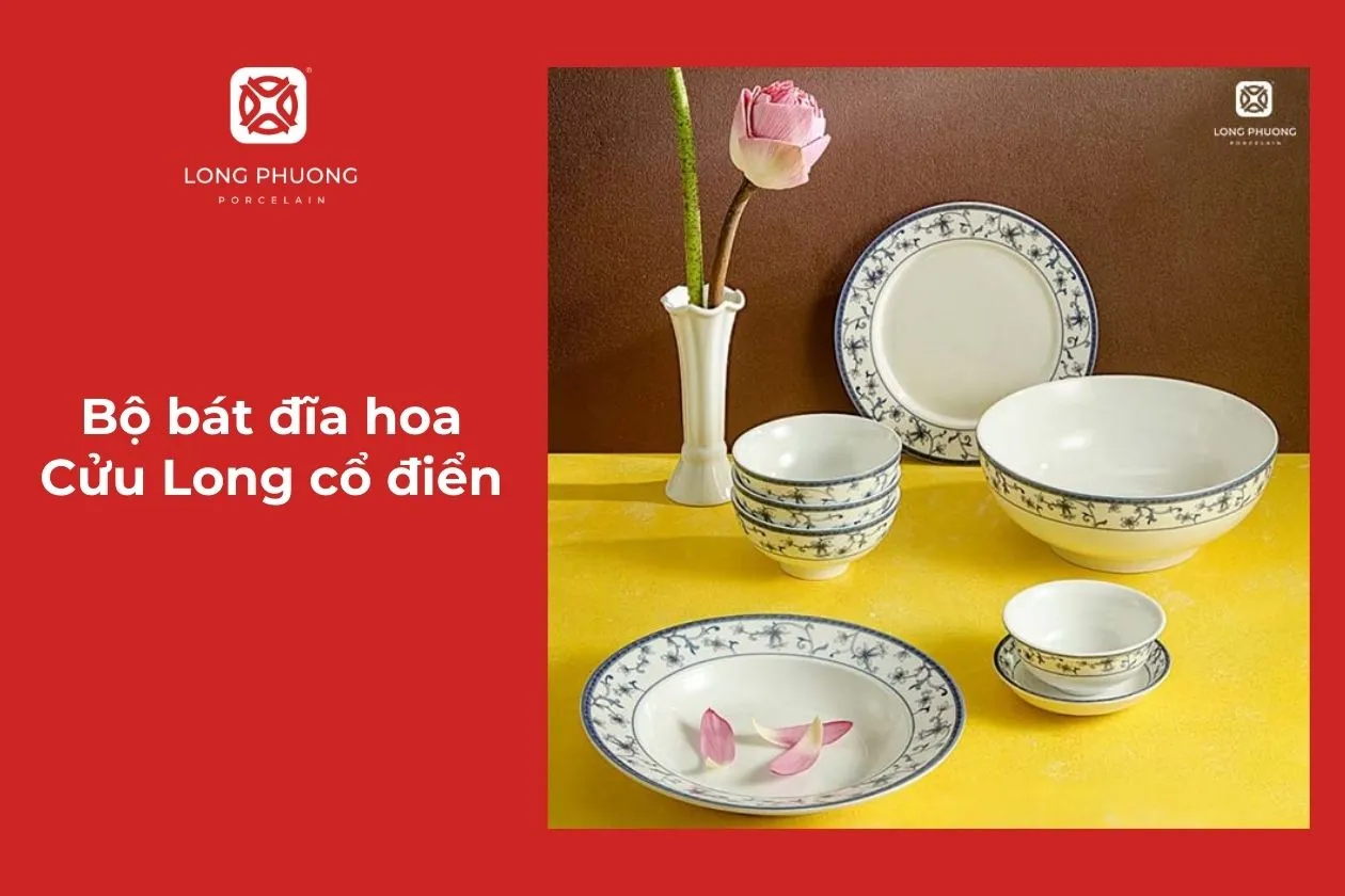 bát đĩa bày cơm cúng đẹp