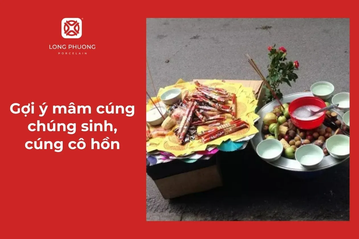 mâm cơm cúng cô hồn ngày rằm tháng 7