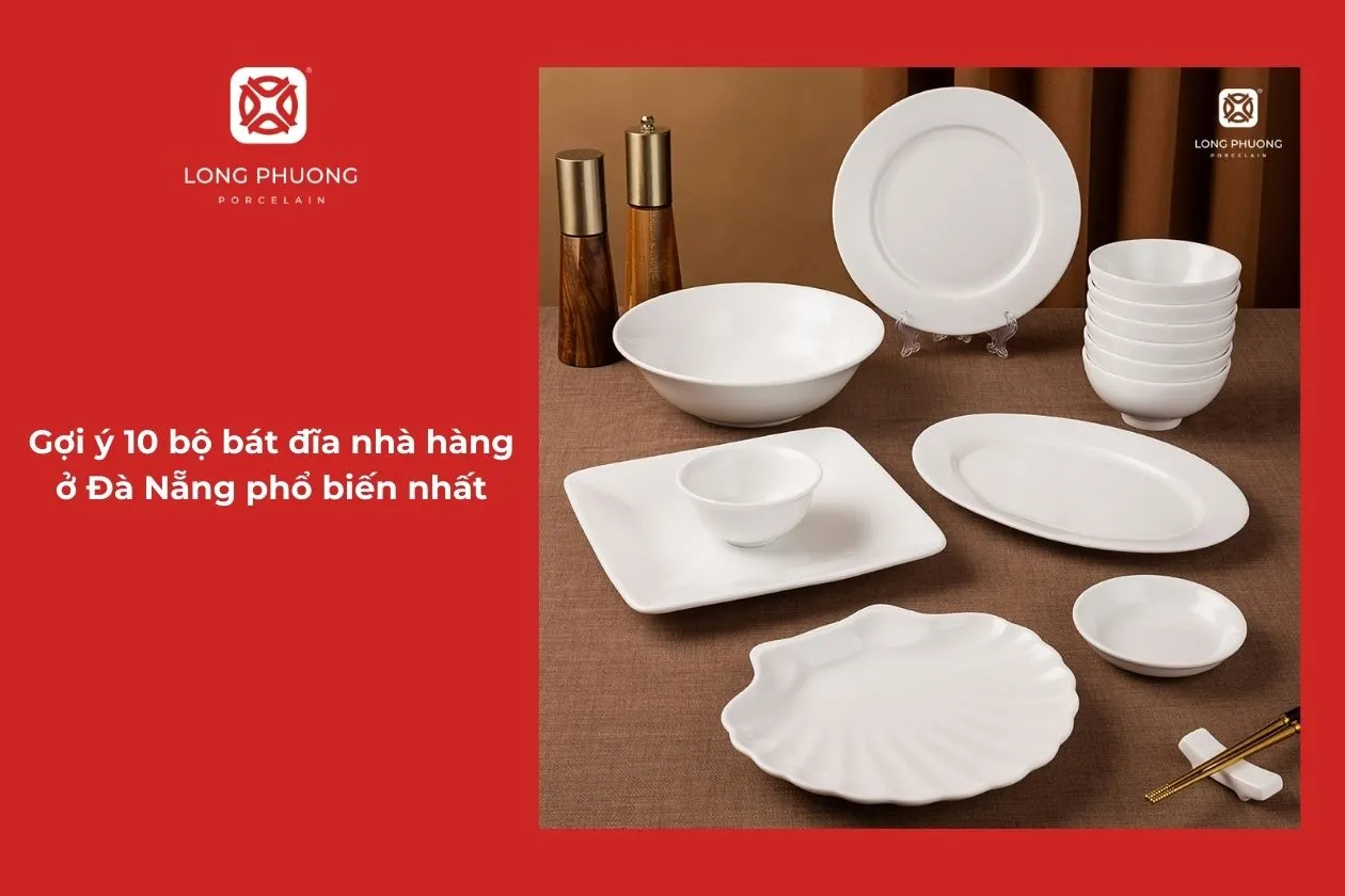 bộ chén dĩa sứ trắng