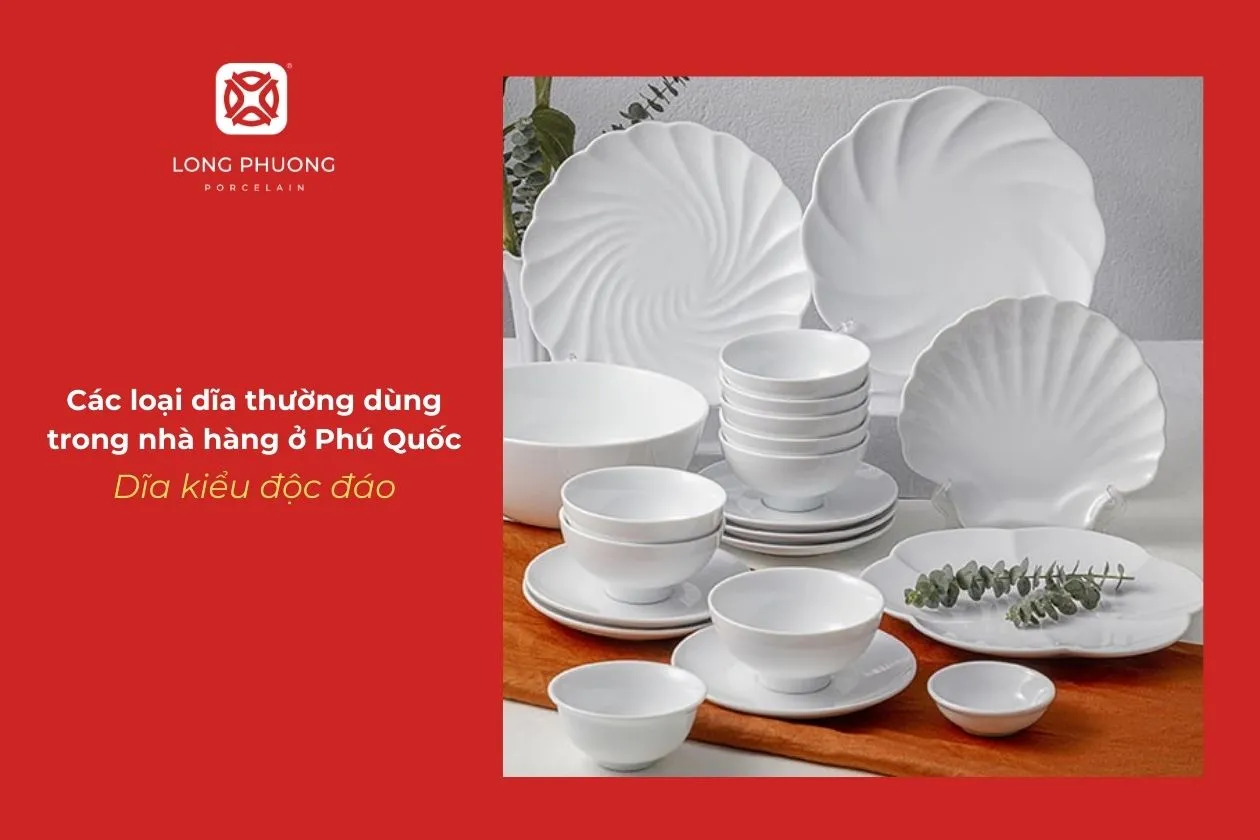 bộ bát đĩa kiểu dáng độc đáo