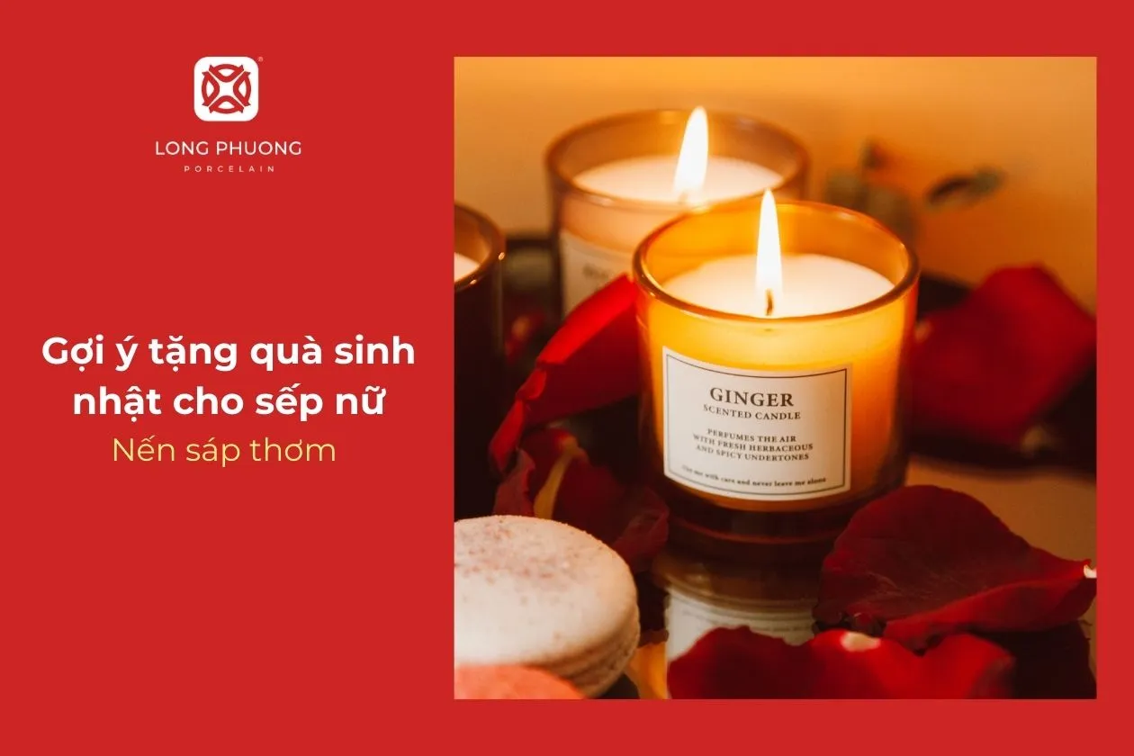 tặng nến thơm cho sếp nữ