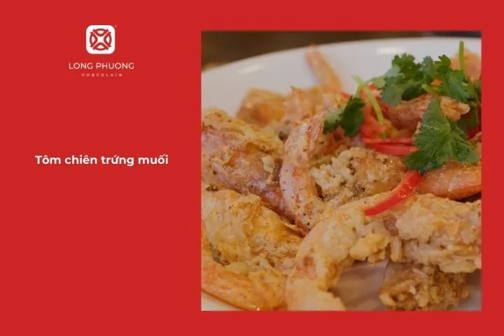 Các món với tôm tiếp theo là tôm chiên trứng muối