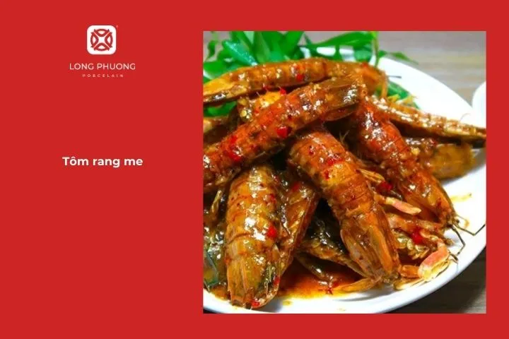 Tôm rang me chua ngọt sự kết hợp hoàn hảo vị chua và vị ngọt của tôm.