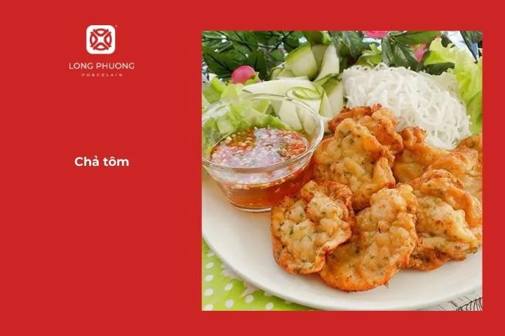 Chả tôm giòn dai, đậm đà
